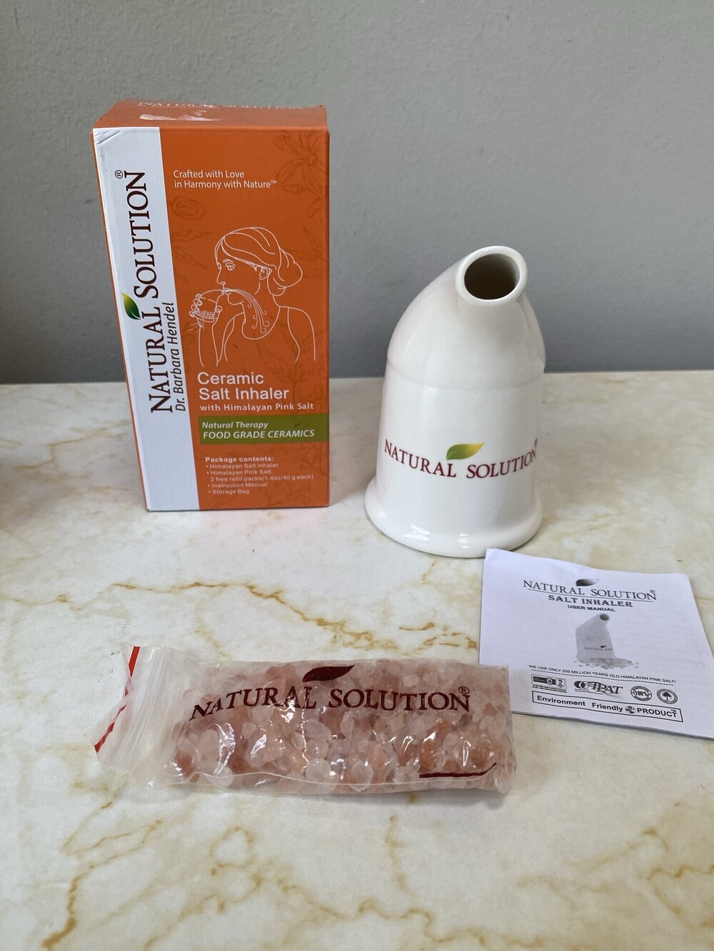 Natural Solution Dr. Barbara Hendel Ceramic Salt Inhaler Set